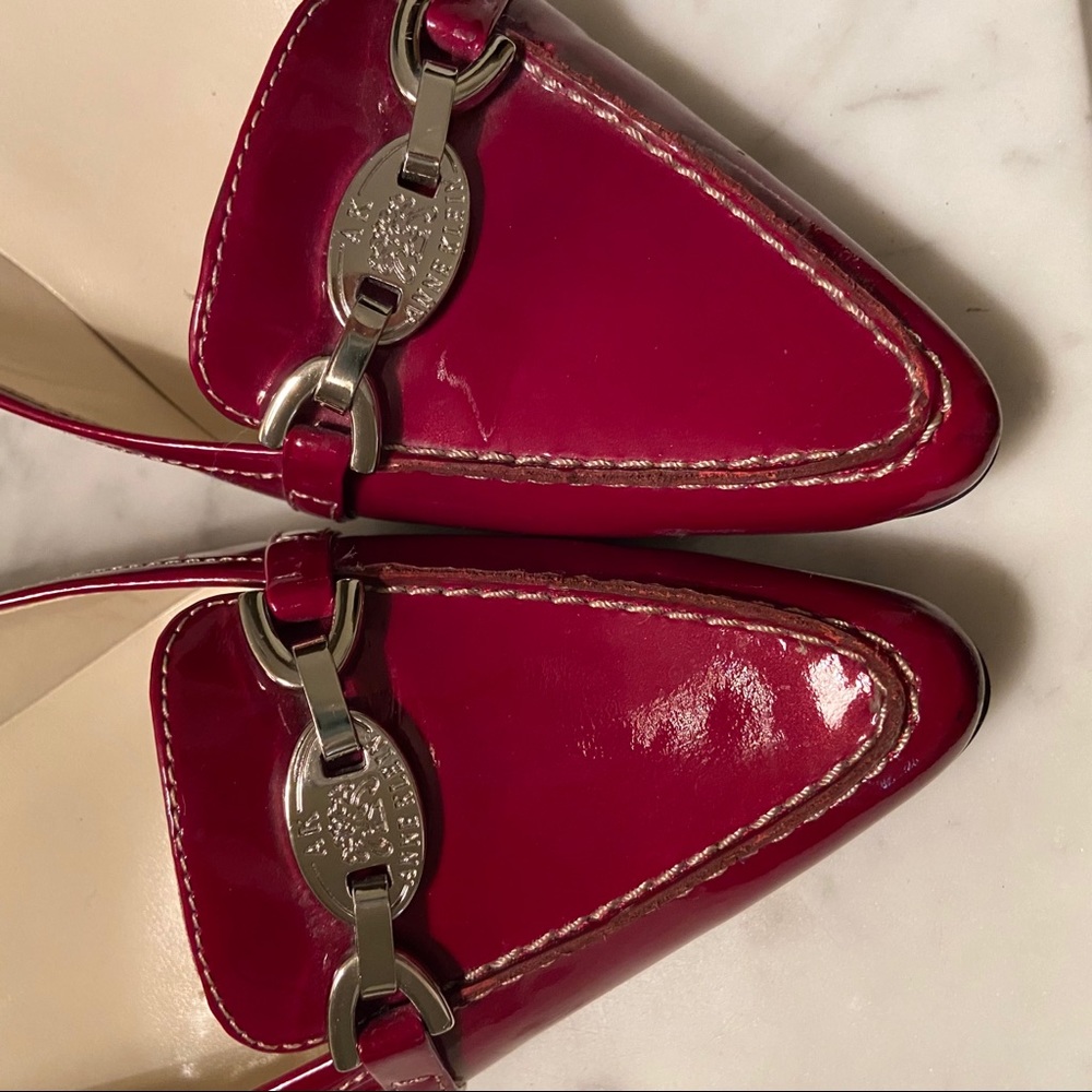 Ruby Red Patent Leather Pumps by Anne Klein 8.5